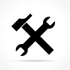 tools icon on white background