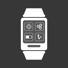 Wearable mobile technology icon vector illustration graphic design
