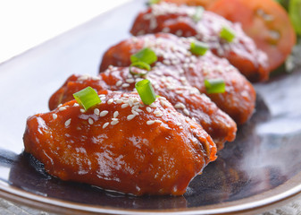 Fried Chicken with Sauce
