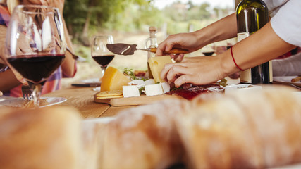 Friends Drinking Wine