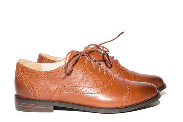 female shoes on a white background