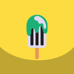 flat vector icon design collection ice cream 