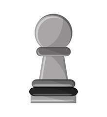 Piece of chess icon. Game strategy competition leisure and hobby theme. Isolated design. Vector illustration