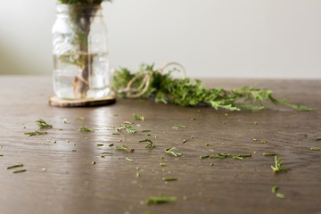 Christmas Evergreen in Mason Jar