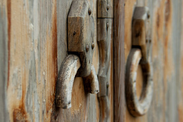 old wooden door