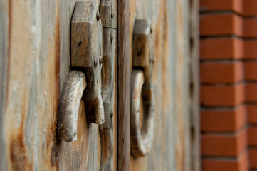 old wooden door