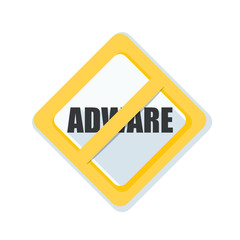 Adware sign illustration