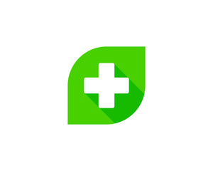 Green Medical Logo Design Element