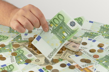 Banknotes and coins
