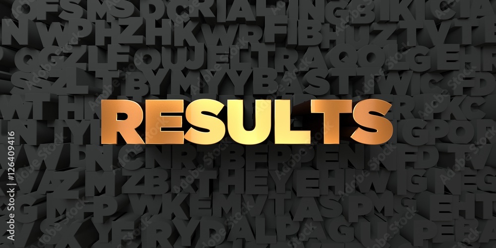 Fototapete results - gold text on black background - 3d rendered royalty free stock picture. this image can be 