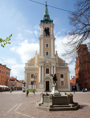 Kościół Świętego Ducha, zabytkowa świątynia katolicka, Toruń, Polska,
Church of the Holy Spirit in Torun, Poland 