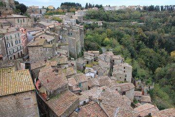 Sorano borgo medievale fortificato