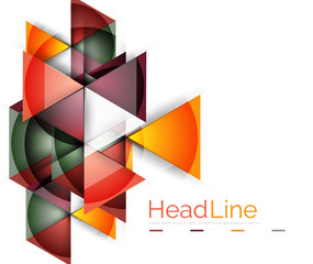 Triangle abstract background