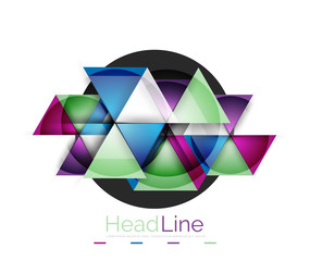 Triangle abstract background