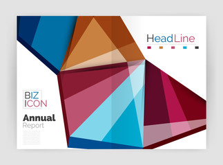 Vector annual report geometric template