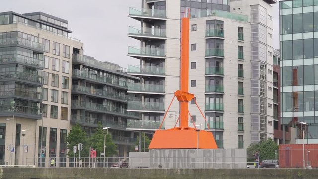 The big Diving Bell in the city of Dublin. The diving bell located on Sir John Rogersonā&euro;&trade;s Quay was used for almost 90 years to build the cityā&euro;&trade;s quay walls.