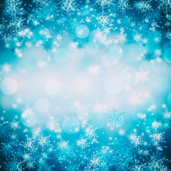 Fototapeta na wymiar blue christmas background