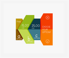 Paper infographic template