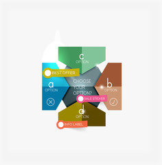 Paper infographic template