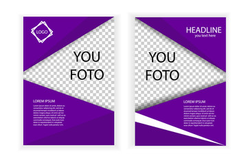 Vector template banner size A4