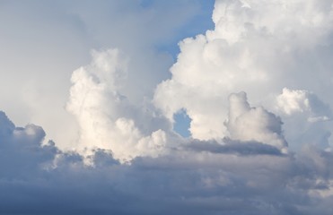 blue sky with big cloud. and motion raincloud beautiful