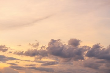 Fototapeta na wymiar Sunset. beautiful nature Sky and Cloud 