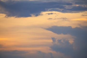 Naklejka na ściany i meble Sunset. beautiful nature Sky and Cloud 
