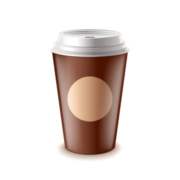 Take away coffee isolated vector
