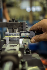 Vernier caliper measure clamp for jig fixture in factory