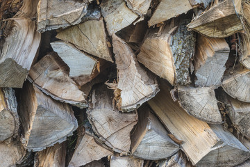 Firewood outdoors