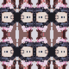 seamless tileable pixel texture pattern