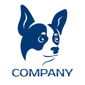 Chihuahua dog logo