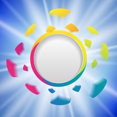 colorful explosion design template