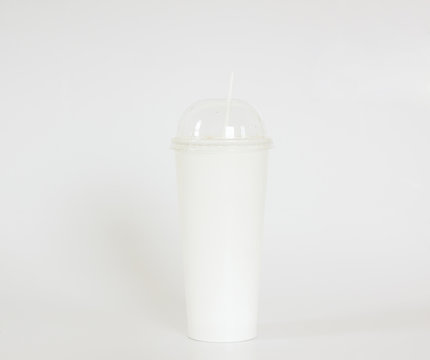 Cup white white background