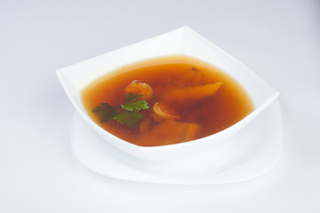 Japanese soup, studio shot
