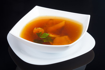 Japanese soup, studio shot