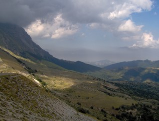 Vettore mountain view