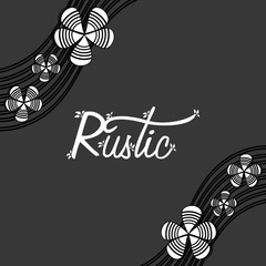 Rustic decorative style icon vector illustration graphic design