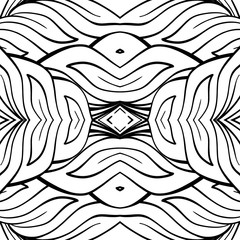 Fantasy decorative ornamental seamless pattern