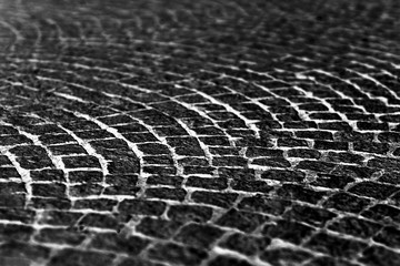 Diagonal medieval Norway dark pavement background