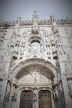 Lisbonne, porche de mosteiros dos jeronimos