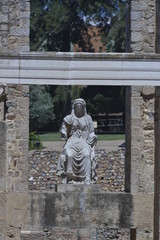  Statue Of The Goddess Ceres at the preserved Roman town of Merida, Spain 
