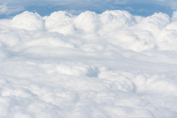 Fluffy white clouds