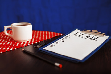 writing plans. The concept of background and business