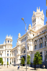 Fototapeta na wymiar Madrid ciudad ayuntamiento en el centro de la capital de España