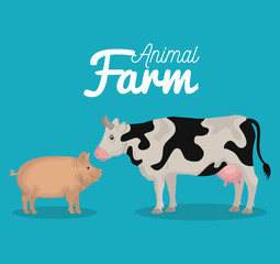 animals farm domestic icon vector illustration design