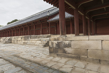Jeongjeon - the main hall of the Jongmyo Shrine in Seoul, South Korea