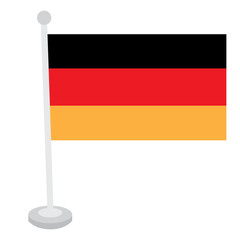 Isolated German flag