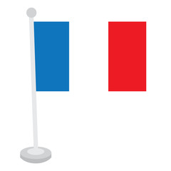 Fototapeta premium Isolated French flag