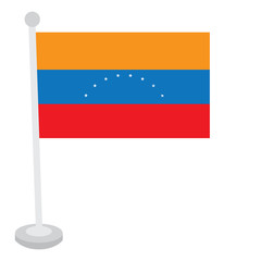 Isolated Venezuelan flag